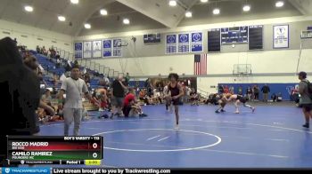 113 lbs Semifinal - Rocco Madrid, Big Dog vs Camilo Ramirez, Pounders WC