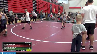 65 lbs Cons. Round 2 - Jaxon Martin, Panther Paws Youth Wrestling vs Easton Thomas, Tiger Elite Wrestling