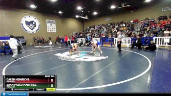 160 lbs Cons. Round 2 - Juan Pablo Martinez, Monache vs Caleb Heinrichs, Immanuel