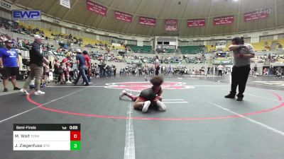 83 lbs Semifinal - Mace Wait, Terminator Wrestling Academy vs JaKel Ziegenfuss, Springdale Youth Wrestling Club