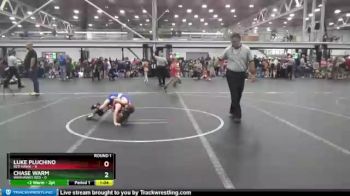 56 lbs Round 1 (4 Team) - Luke Pluchino, Red Hawk vs Chase Warm, Warhawks Red