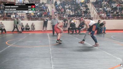 160_B lbs Round Of 32 - Logan DeGroft, South Western vs Cole Golden, Lackawanna Trail