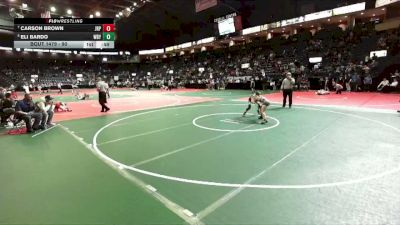 90 lbs Cons. Round 2 - Carson Brown, JRP1 vs Eli Bardo, WBY2