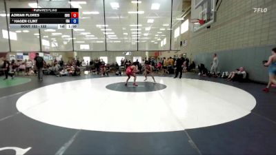 132 lbs 5th Place Match - Adrian Flores, Skyline Wrestling Club vs Hagen Clint, Idaho
