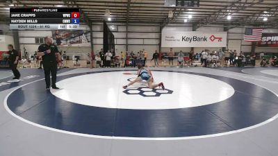 61 kg Cons. Sub-rd Of 16 - Jake Crapps, West Point Wrestling Club vs Hayden Mills, CMWC