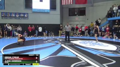 140 lbs Cons. Round 3 - Abigail O`Rear, West Delaware, Manchester vs Alexis Anderson, Solon