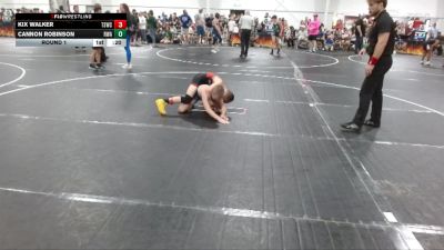 90 lbs Round 1 - Cannon Robinson, Roundtree Wreslting Academy vs Kix Walker, The Storm Wrestling Center