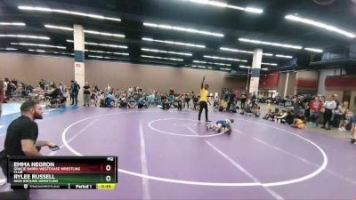 52-55 lbs Round 2 - Rylee Russell, High Ground Wrestling vs Emma Negron, Gracie Barra Westchase Wrestling Club