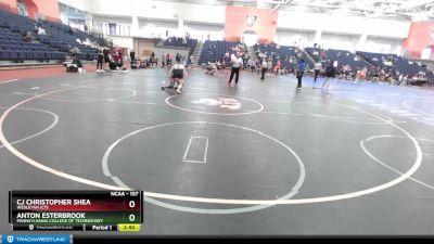 157 lbs Quarterfinal - Cj Christopher Shea, Wesleyan (CT) vs Anton Esterbrook, Pennsylvania College Of Technology