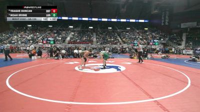 3A-126 lbs Quarterfinal - Noah Irvine, Lander Valley vs Teague Duncan, Buffalo