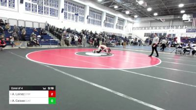 150 lbs Consi Of 4 - Angel Lainez, Stratford vs Anthony Caisse, East Lyme/Norwich Tech