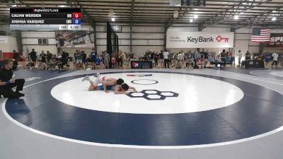 65 kg Cons. Sub-rd Of 64 - Calvin Werden, Northern Illinois RTC vs Joshua Vasquez, Laker Wrestling Club