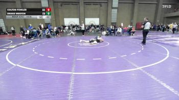 157A 1st Place Match - Colton Fowler, Seckman vs Drake Weston, Ft. Zumwalt North
