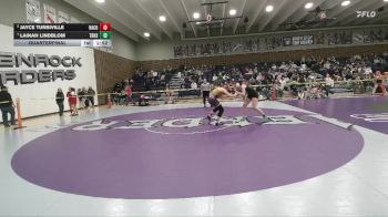 155 lbs Quarterfinal - Lainah Lindblom, Thunder Basin vs Jayce Turbiville, Harding County