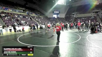 60-66 lbs Round 3 - Illianna Sailas-Lara, Pomona Wrestling Club Colorado vs Sawyer Morin, Billings Wrestling Club