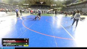 49 lbs Semifinal - Levi Launit, Mat Demon Wrestling Club vs Braxton Suarez, Moses Lake Wrestling Club