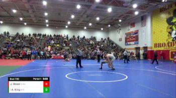 157 lbs Cons. Round 7 - Ayden King, Barnesville vs Jake Wood, Perrysburg