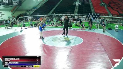 85 lbs Cons. Round 1 - Greyson Davis, Arizona vs Teil McIntyre, Alaska