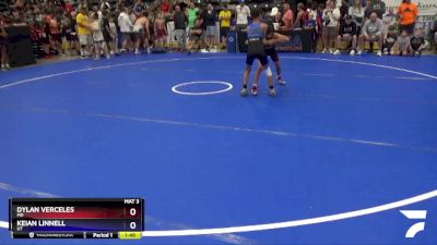 71 lbs 5th Place Match - Dylan Verceles, MD vs Keian Linnell, UT