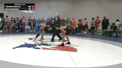 70 kg Cons. Sub-rd Of 64 - Keagan Sieracki, Spartan Mat Club vs Evan Rodriguez, Tiger Wrestling Club