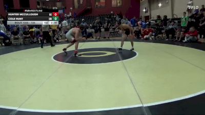 125 lbs Semifinal - Cole Hunt, Montevallo vs Hunter McCullough, Newberry College