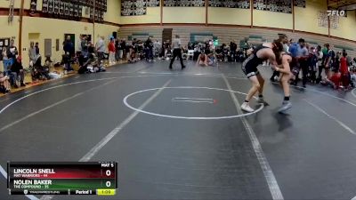 160 lbs Round 1 (10 Team) - Lincoln Snell, Mat Warriors vs Nolen Baker, The Compound