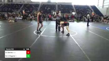 113 lbs Round Of 64 - Benjamin Davino, Independent vs Noah Cormier-Higgins, Team Aggression