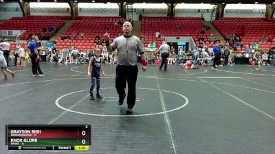 48 lbs Round 1 (4 Team) - Grayson Bish, Neighborhood vs Knox Glore, NMWA