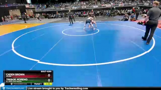 6A - 132 lbs Semifinal - Caden Brown, Allen vs Trebor Moreno, El Paso ...