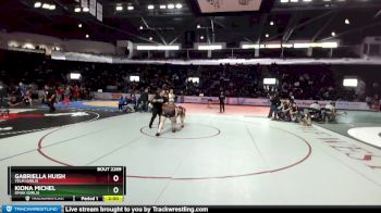 Girls 235 lbs Quarterfinal - Kiona Michel, Omak (Girls) vs Gabriella Huish, Yelm (Girls)