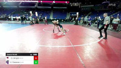 120 lbs Consi Of 16 #2 - Dylan Wright, Milford [MA] vs Ethan Caceres, Shawsheen