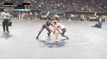D 1 175 lbs Cons. Round 2 - Kaden Roach, Chalmette vs Bronzy Williams, Hahnville