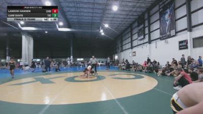 106 lbs Finals (2 Team) - Landon Hansen, COMBAT ATHLETICS vs Liam Davis, TRIANGLE WRESTLING CLUB