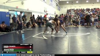 132 lbs Cons. Round 1 - Shaan Patel, Irvine High School vs Angel Duarte, Downey