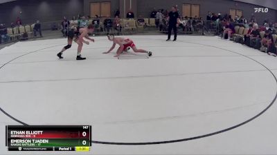 147 lbs Round 7 (8 Team) - Ethan Elliott, Nebraska Red vs Emerson Tjaden, Kansas Rattlers