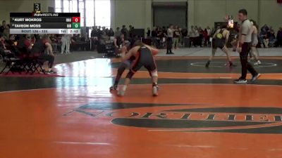 125 lbs Quarterfinal - Kurt Mokros, Ohio Northern vs Taveon Moss, Hiram College
