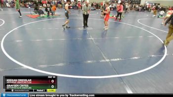 120 lbs Cons. Round 2 - Keegan Dresslar, Southport Wrestling Club vs Graysen Crites, Betterman Elite Wrestling