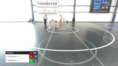 85 lbs Rr Rnd 2 - Seth Thompson, Ragin Raisins Niagara vs Cal DiStefano, Shore Thing Sharks