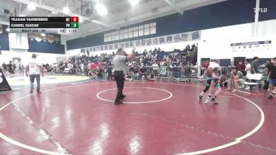 89 lbs Round 2 - Camiel Guizar, Powerline Wrestling vs Teagan Vanbebber, Mantanona TC