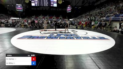 126 lbs Cons 64 #2 - Ben Kohler, UT vs Adam Bilby, KS