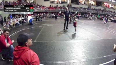 52-55 lbs Cons. Semi - Lylah Valles, Gering Wrestling Club vs Dakota Dahlgren, West Point Wrestling Club