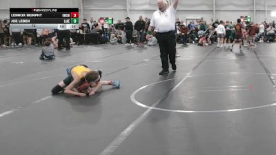 72 lbs Round 5 (6 Team) - Lennox Murphy, Empyre WC Maroon vs Joe Leben, Lake WC