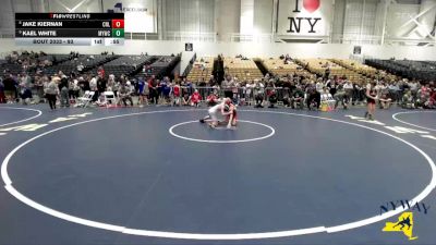 93 lbs Cons. Semi - Jake Kiernan, Club Not Listed vs Kael White, Malone Youth Wrestling Club