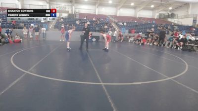 100 lbs Braxton Conyers, Idaho vs Parker Wingen, South Dakota