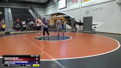 16U-7 lbs Round 2 - Easton Beyer, Team Valley Wrestling Club vs Lincoln Blickenderfer, Central Springs