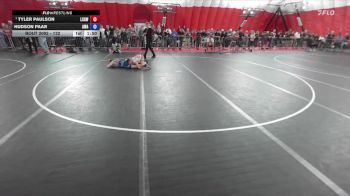 132 lbs Champ. Round 2 - Tyler Paulson, La Crosse Area Wrestlers vs Hudson Paar, Askren Wrestling Academy