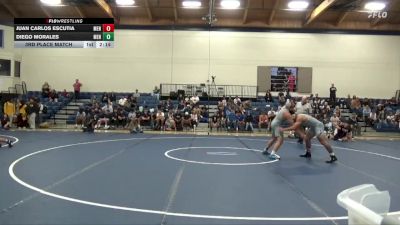 197 lbs 3rd Place Match - Diego Morales, Menlo College vs Juan Carlos Escutia, Menlo College