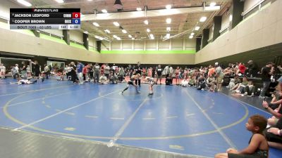 63 lbs Rr Rnd 3 - Jackson Ledford, Commerce Wrestling Club vs Cooper Brown, Rockmart Takedown Club