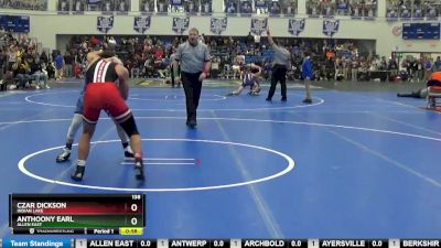 138 lbs Cons. Round 3 - Czar Dickson, INDIAN LAKE vs Anthoony Earl, ALLEN EAST