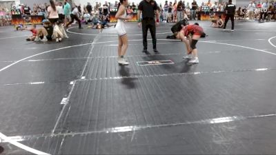 110 lbs Round 3 (4 Team) - Ella Sheppard, R&R Ladies Purple vs Sophia Gonzalez, Level Up Wrestling Center